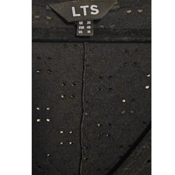 LTS (Long Tall Sally) Midi Dress – Size 18 – Black Eyelet Lace Pattern - Picture 4 of 4